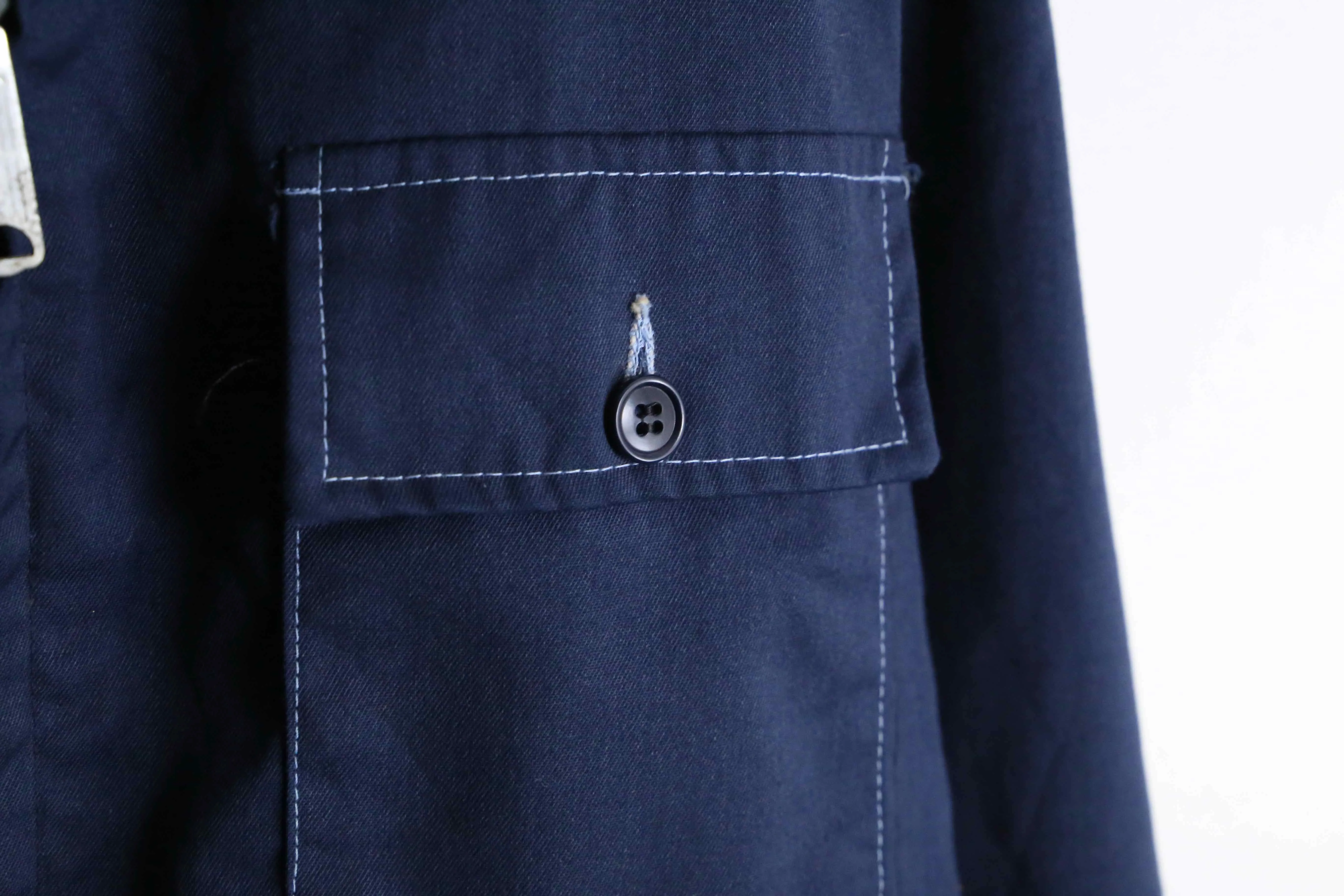 60〜70's "Sears" navy color double flap pocket zip jacket