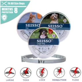 8 Month Protection Anti-Flea and Tick Collar for Dogs and Cats