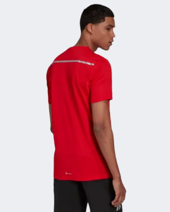 Adidas Own The Run Cooler Men Running T-Shirt Red Hl3979