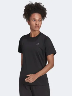 Adidas Run Icon Women Running T-Shirt Black