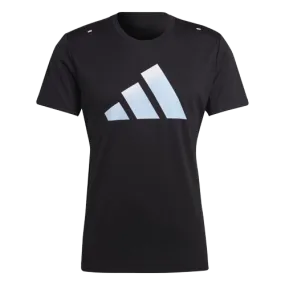 Adidas Run Icons 3 Bar Logo T-Shirt - Mens - Black