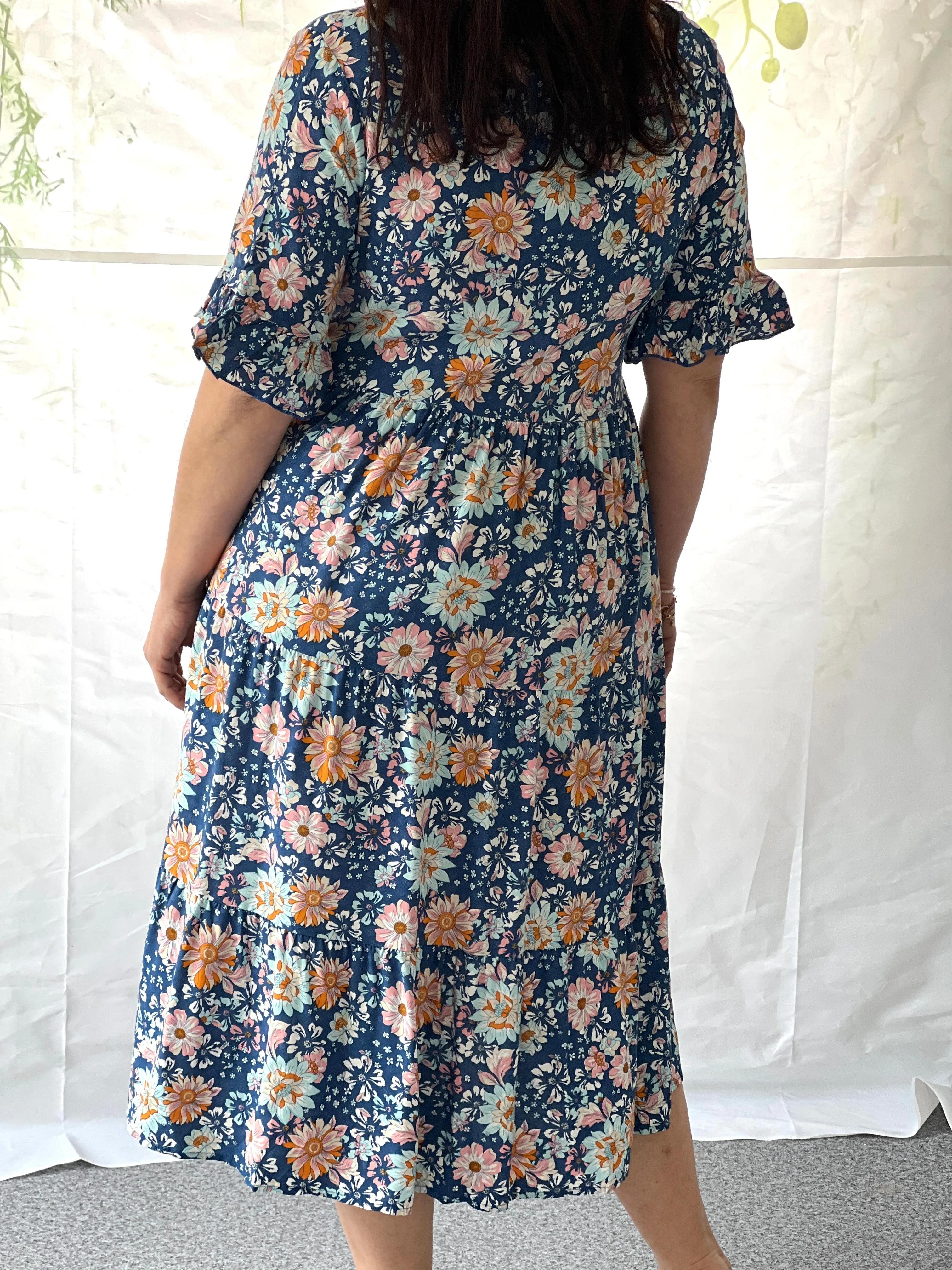 Annie Blue Floral Dress