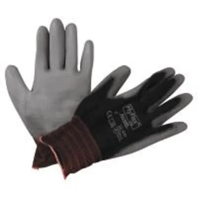 Ansell HyFlex® 11-600 Palm-Coated Gloves, Size 6, Black, 11-600-6-BK