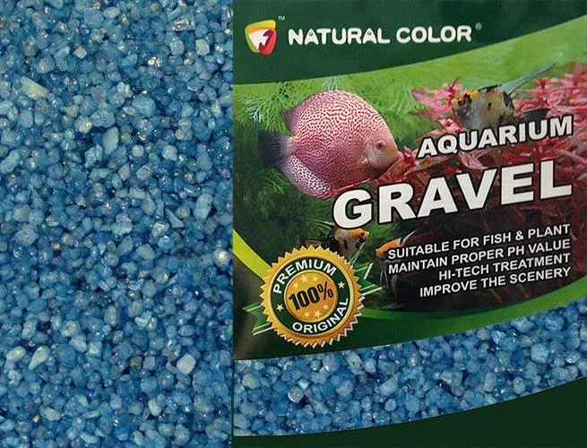 Aquarium Fish Tank Blue Gravel 4 - 6mm 5kg