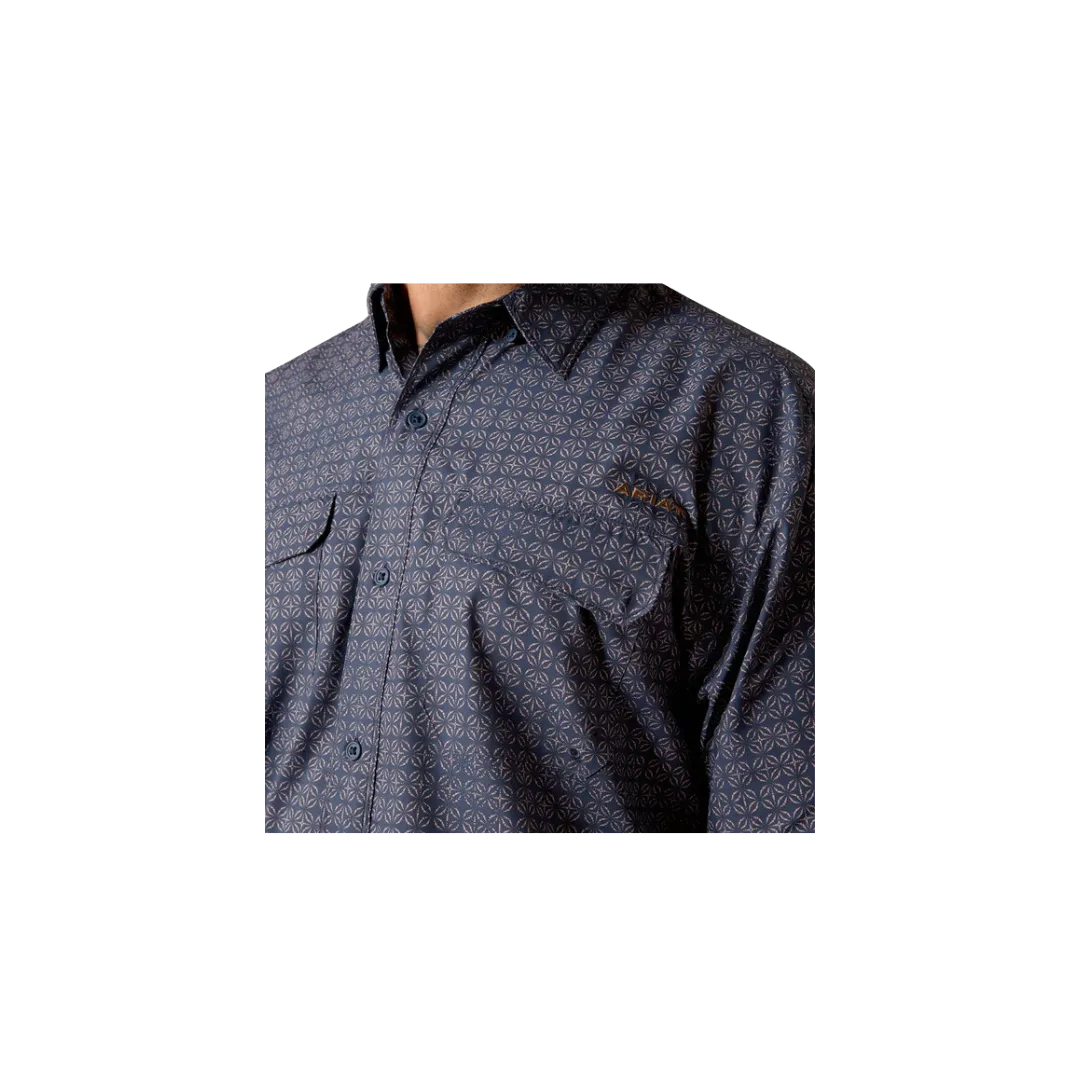 Ariat Men's Venttek Outbound Mood Classic Fit Indigo Shirt