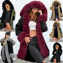 Autumn and winter coat camouflage plush fur collar warm coat jacket