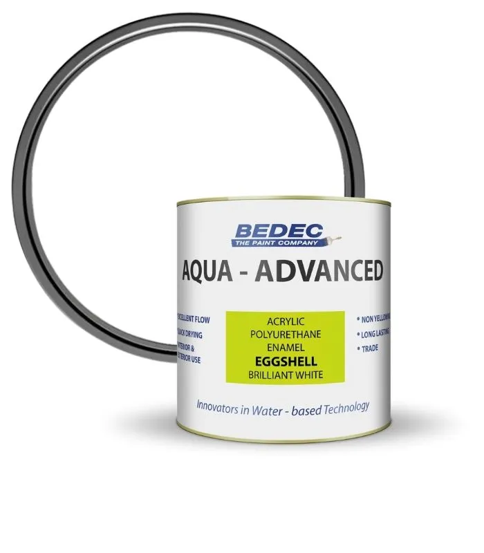 Bedec Aqua Advanced Paint Eggshell - Brilliant White