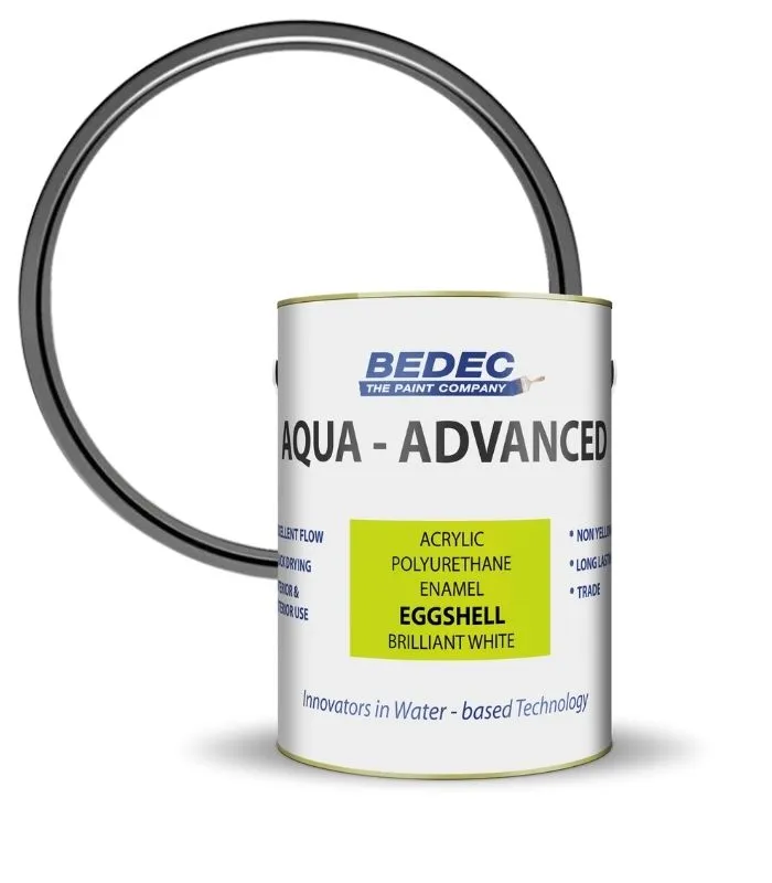 Bedec Aqua Advanced Paint Eggshell - Brilliant White