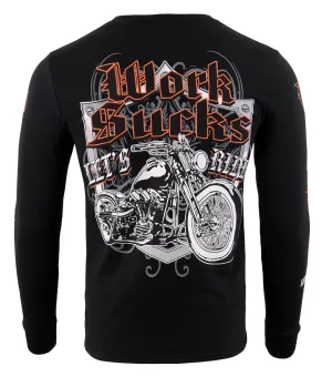 Biker Clothing Co. BCC117004 Men's Black 'Work Sucks, Let's Ride '