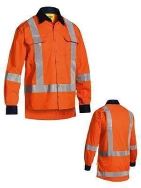 Bisley Workwear Taped Ttmc-w Hi Vis Drill Shirt BS6248T