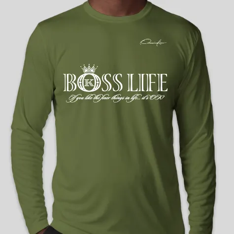 BO$$ Life Long Sleeve T-Shirt