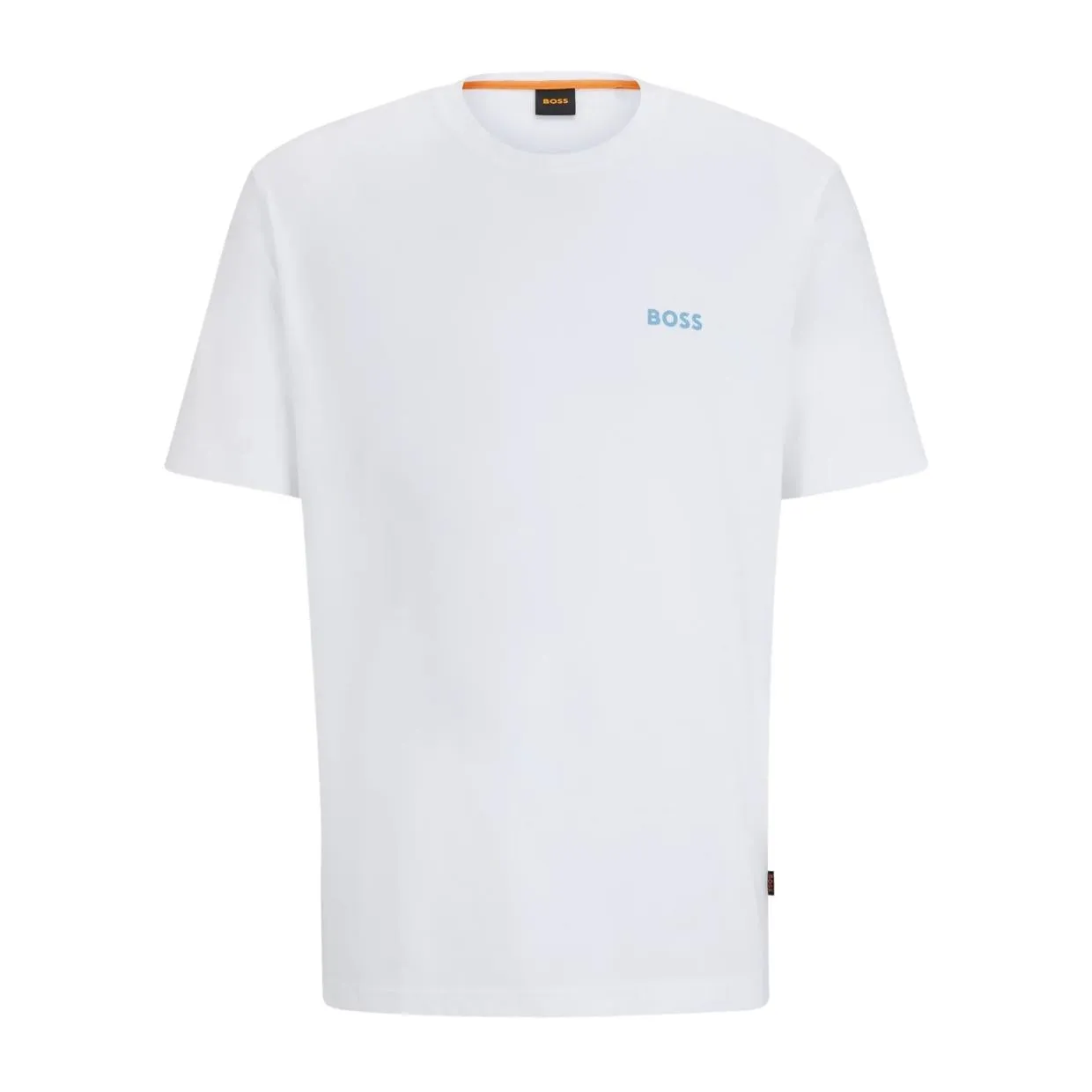 BOSS Te-Coral Reflective Artwork White T-Shirt