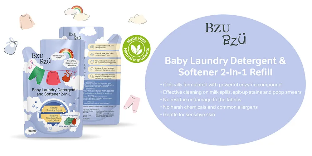 BZU BZU Baby Laundry Detergent and Softener Bundle Deal