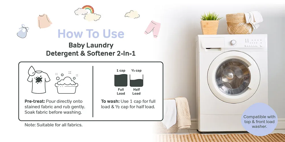 BZU BZU Baby Laundry Detergent and Softener Bundle Deal