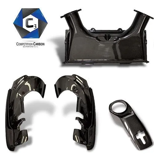 C3 Carbon Ferrari 488 Spider Carbon Fiber Complete Engine Kit