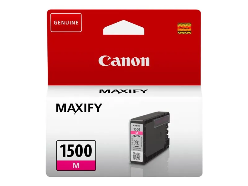 Canon Pgi-1500M - 4.5 Ml - Magenta - Original - Ink Tank - For Maxify Mb2050, Mb2150, Mb2155, Mb2350, Mb2750, Mb2755