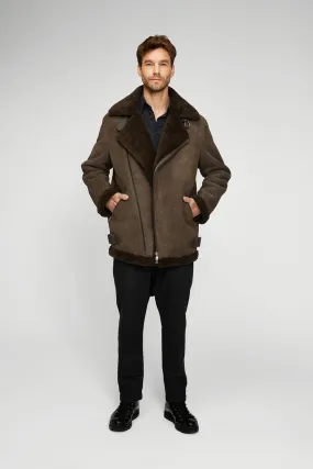 Charlie - Brown Tobacco Shearling Coat