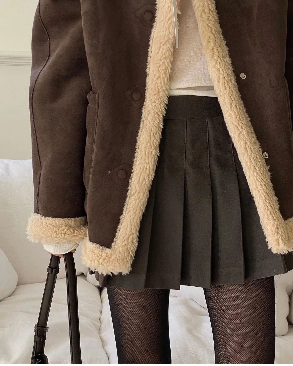 Cinnamon Shearling Jacket