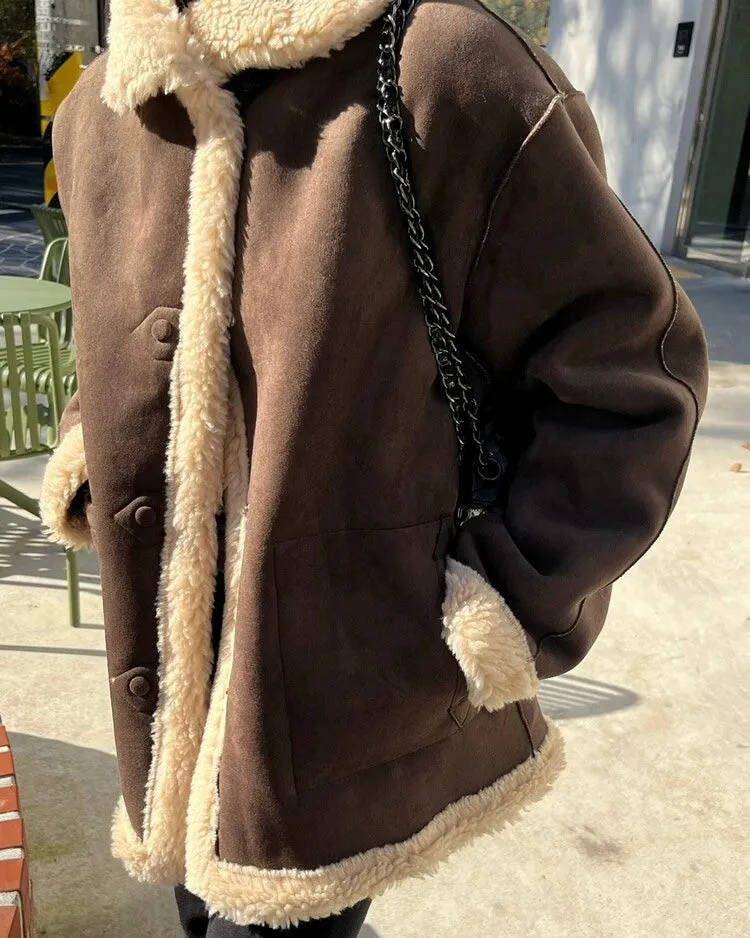 Cinnamon Shearling Jacket