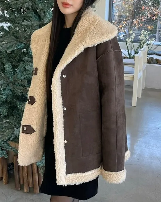 Cinnamon Shearling Jacket