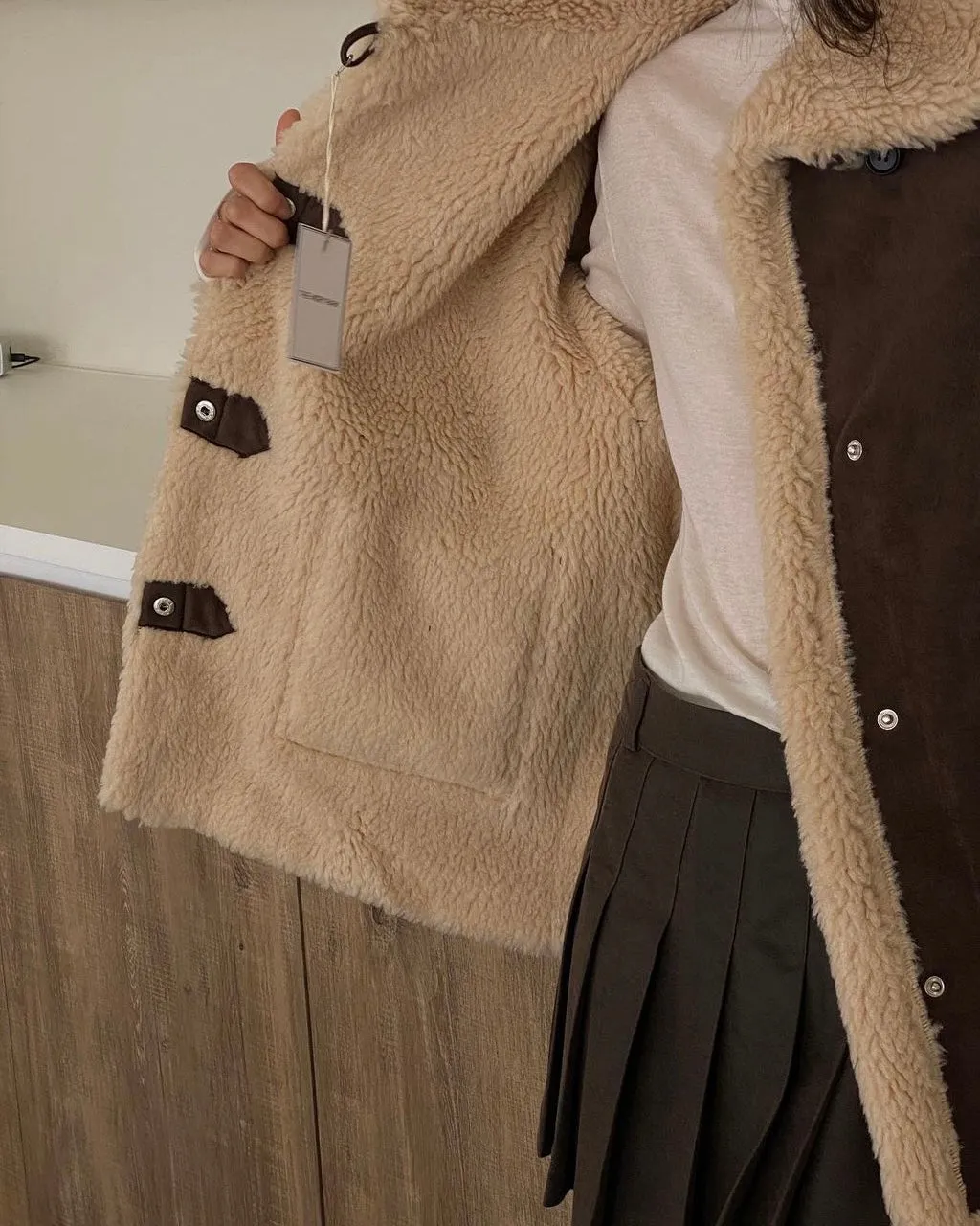 Cinnamon Shearling Jacket