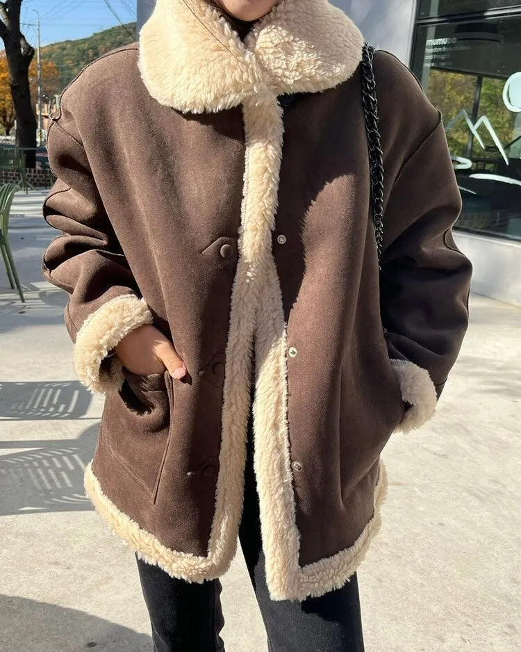 Cinnamon Shearling Jacket