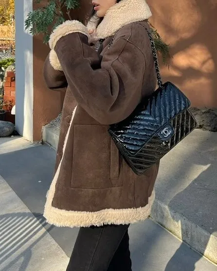 Cinnamon Shearling Jacket