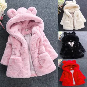 Coat Cloak Kids Hooded Outerwear Baby Girl Clothes Jacket Girls Outfits Set Girl Baby