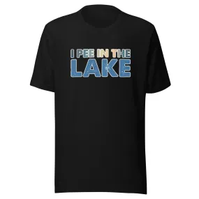 Cotton Short Sleeve T-Shirt I Pee In The Lake Soft Style Unisex Top