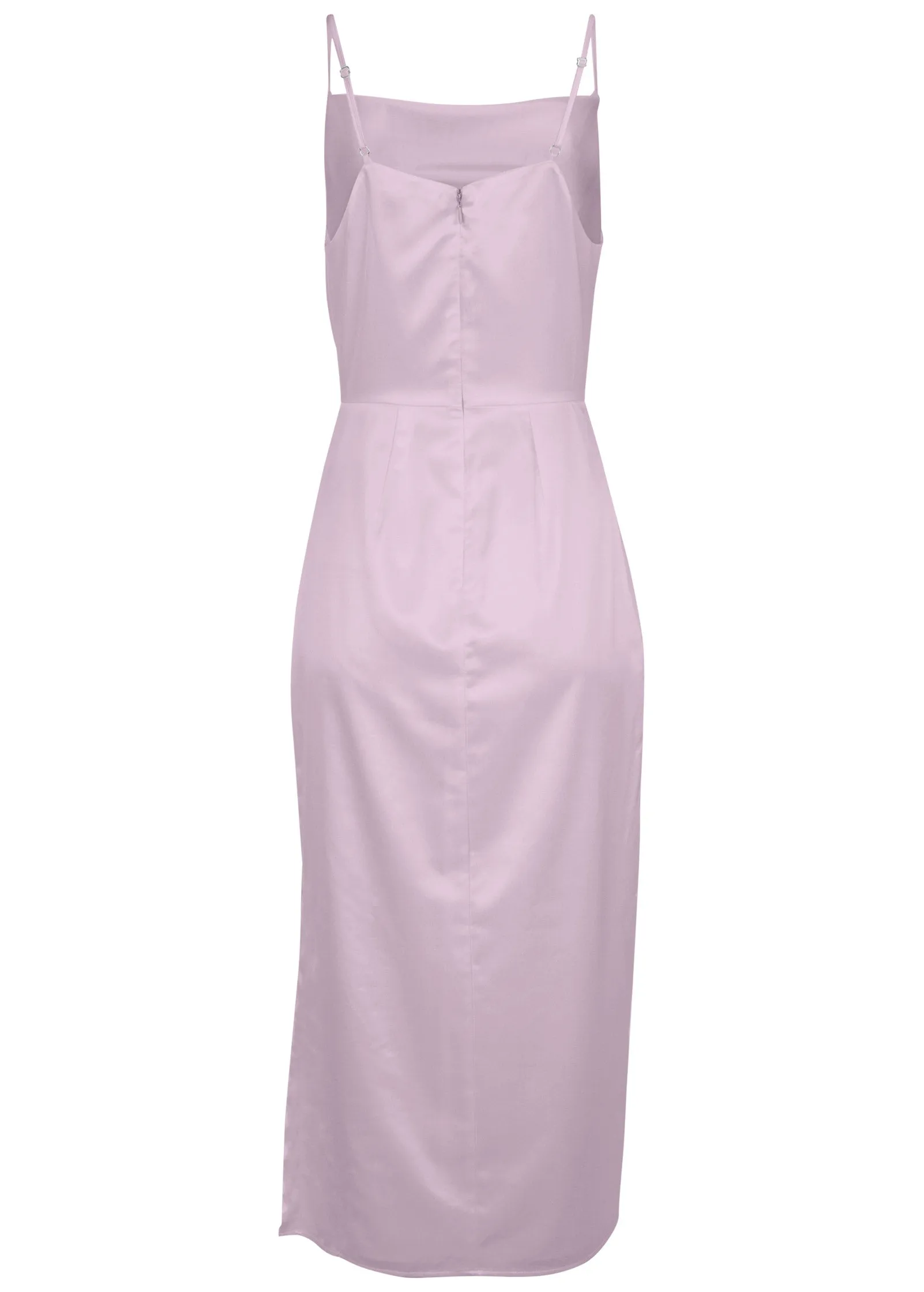 Cowl Neck Slip Dress - Lilac