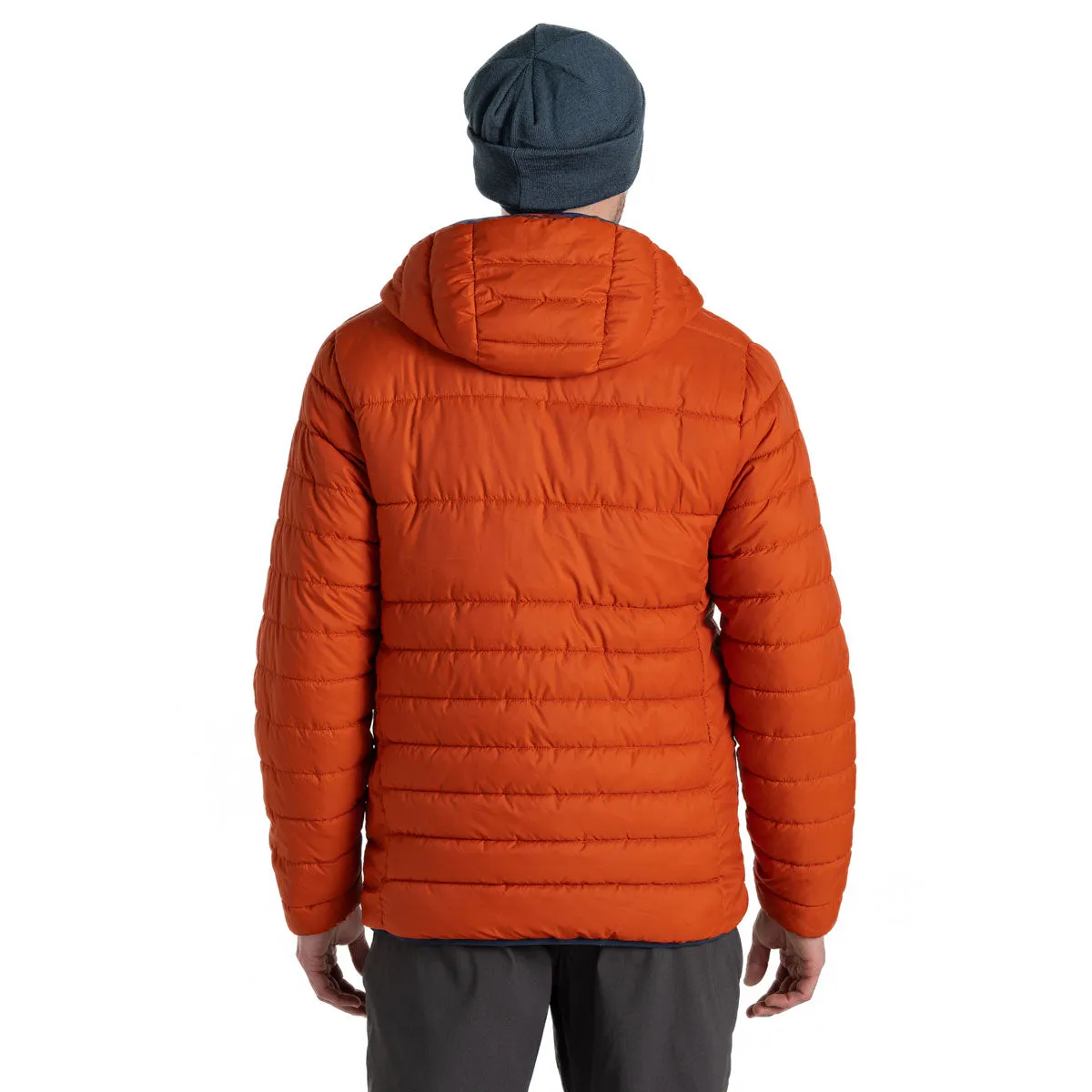 Craghoppers Compresslite VIII Hooded Jacket - Mens - Carnelian Orange