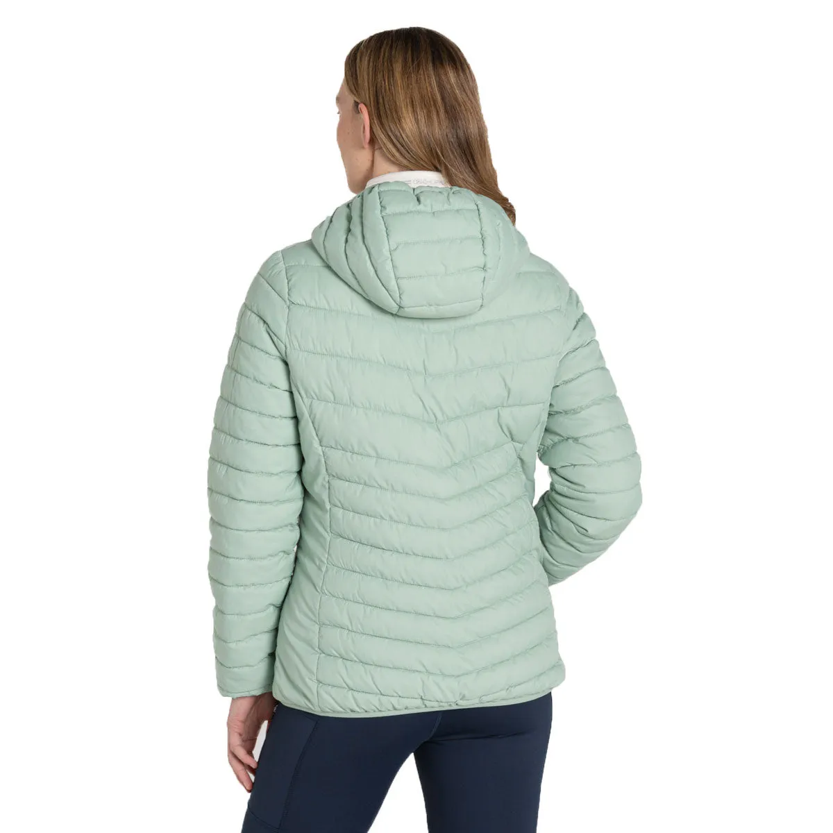 Craghoppers Compresslite VIII Hooded Jacket - Womens - Pale Pistachio