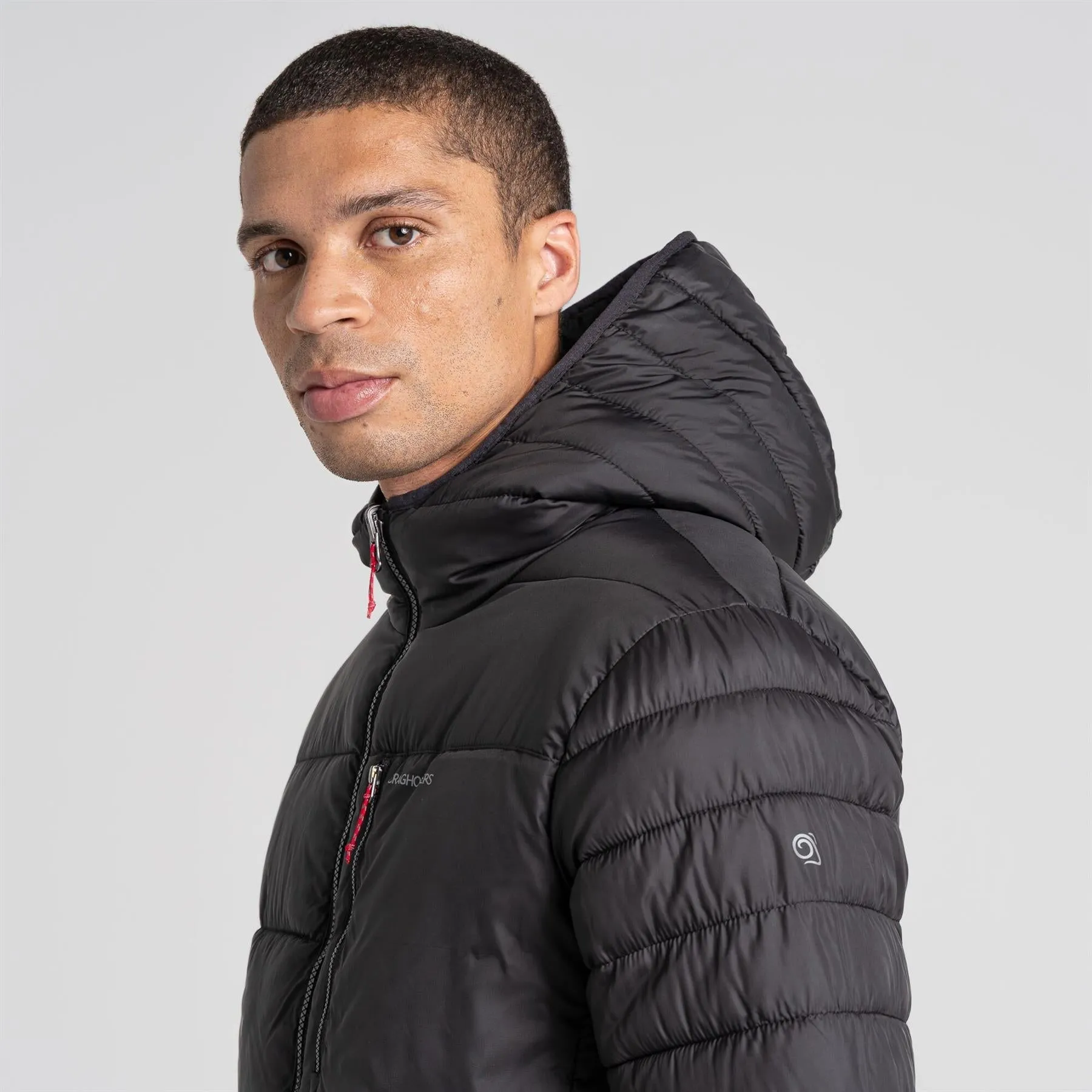 Craghoppers Men's Compresslite VIII Hooded Jacket | Black