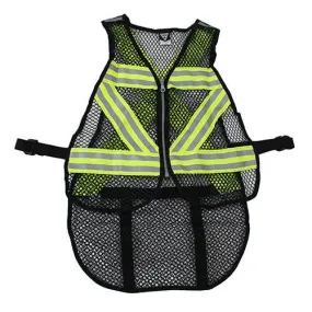 Cycling Safety Vest - Green-White