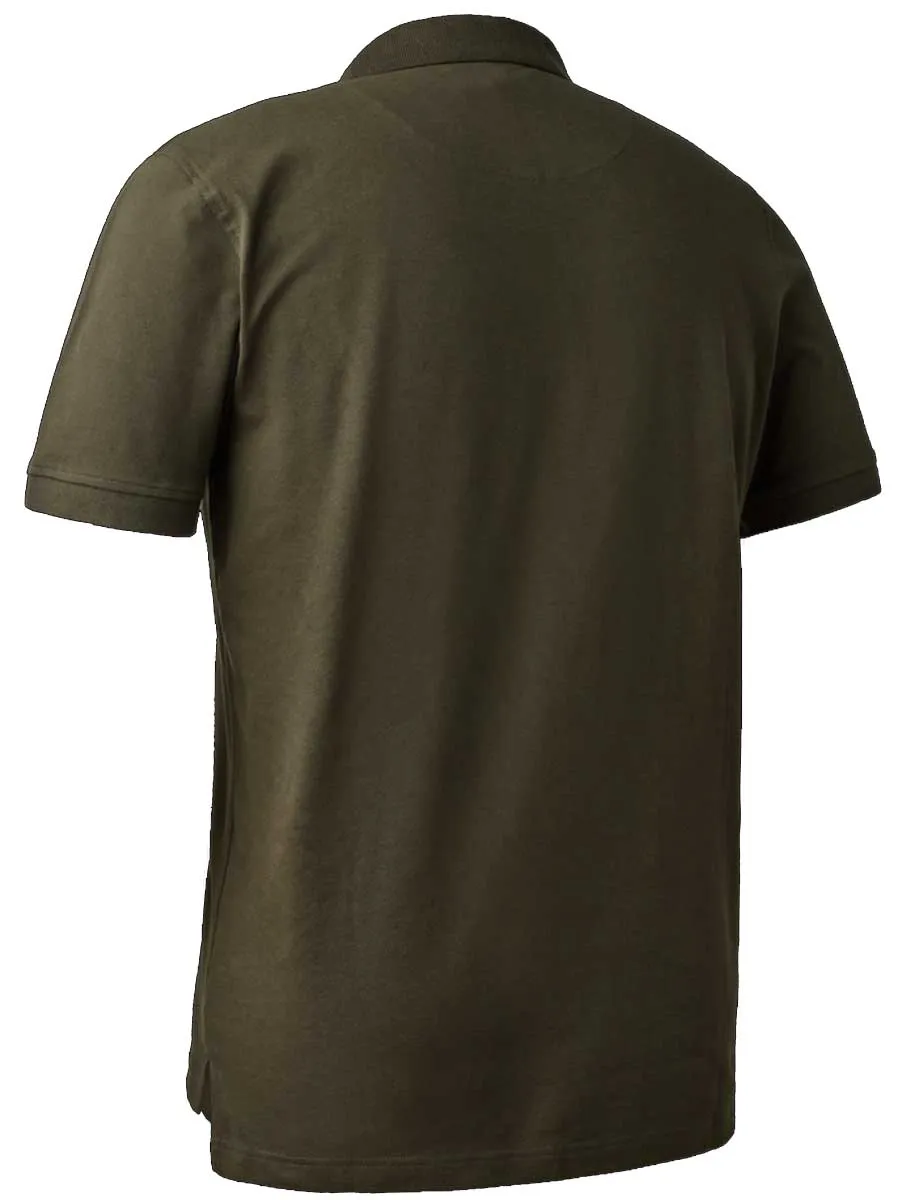 DEERHUNTER Harris Polo Shirt - Men's - Deep Green