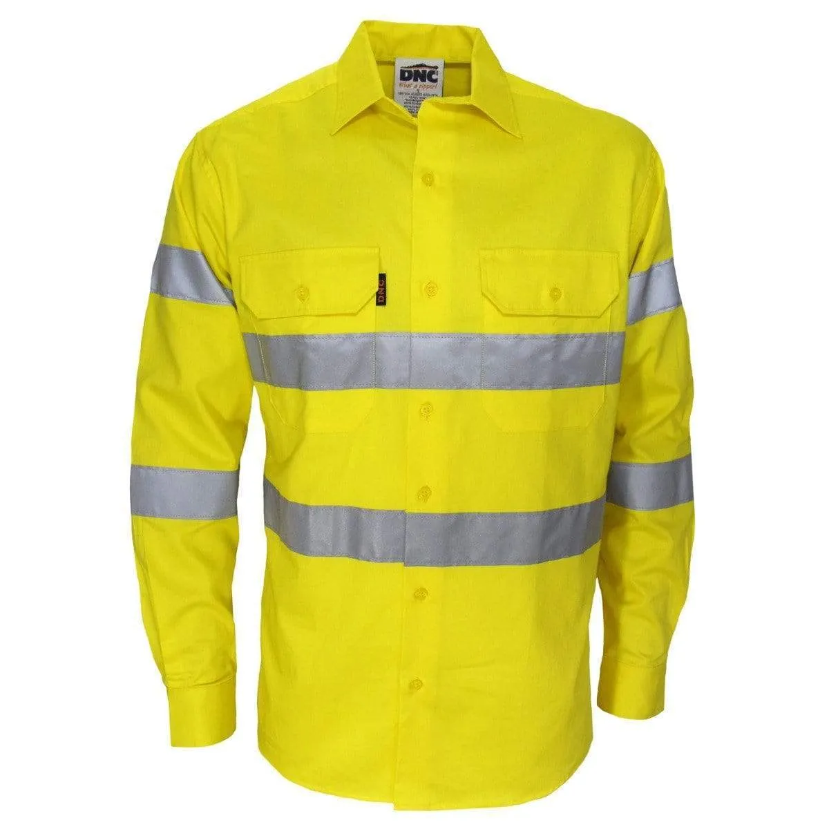 Dnc Workwear Hi-vis Bio-motion Taped Shirt - 3977