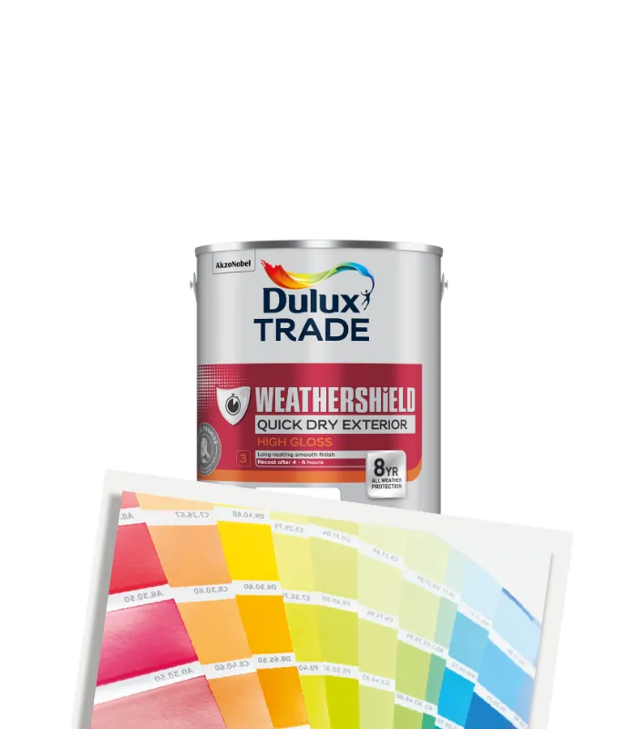 Dulux Trade Weathershield Quick Dry Exterior High Gloss - Tinted Colour Match