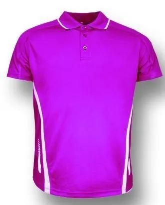 Elite Golf Polo - Magenta/White