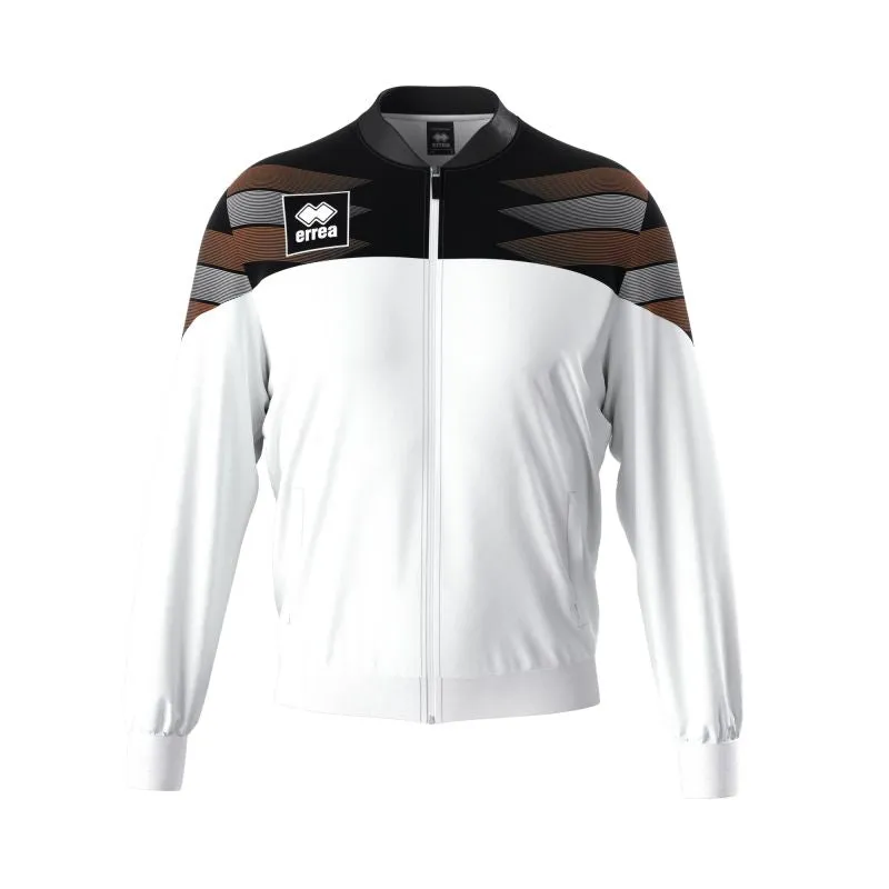 ERREA BILLY FULL ZIP TRACK JACKET WHITE BLACK ORANGE