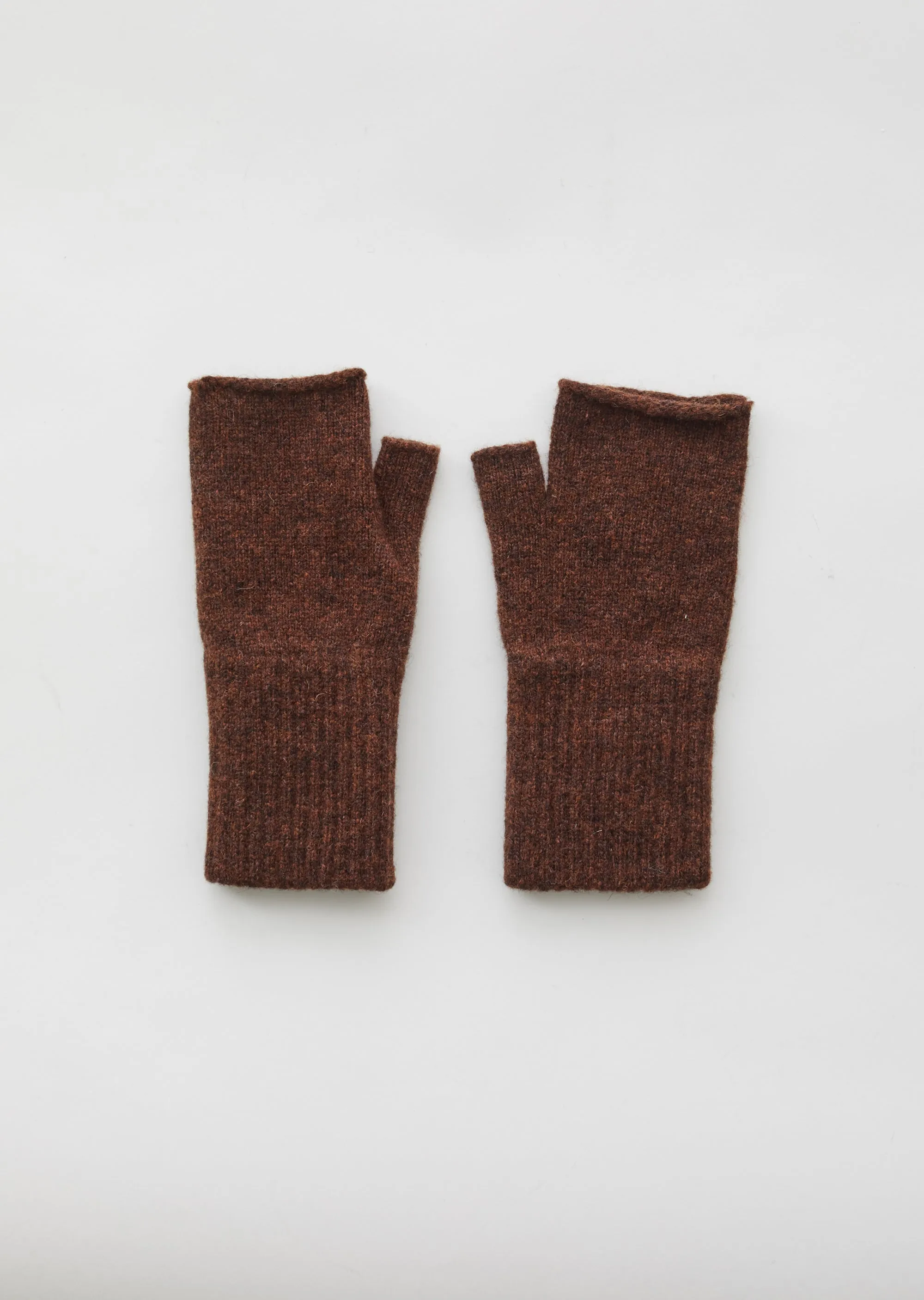 Felted Wool Fingerless Gloves