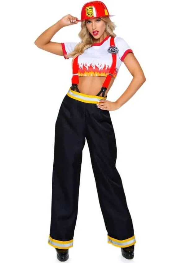 Five Alarm Firefighter Ladies Costume - Leg Avenue