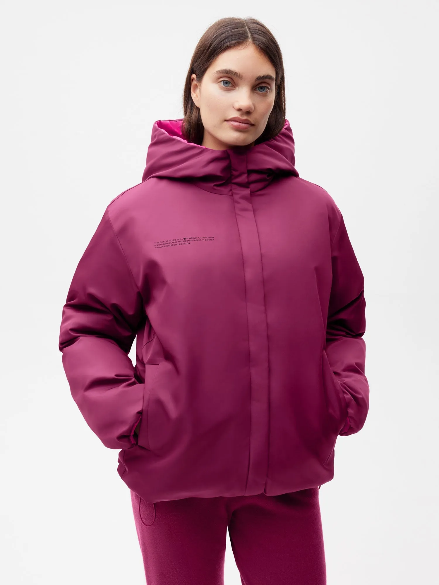 FLWRDWN™ Reversible Jacket—Plum Purple / Foxglove Pink