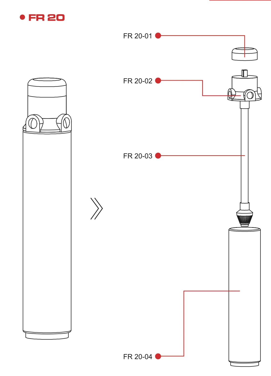 FR20 FLOW RED DI TANK SET