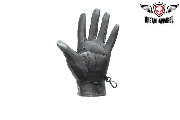 Full FInger Motorcycle Gloves With Velcro & No Lining