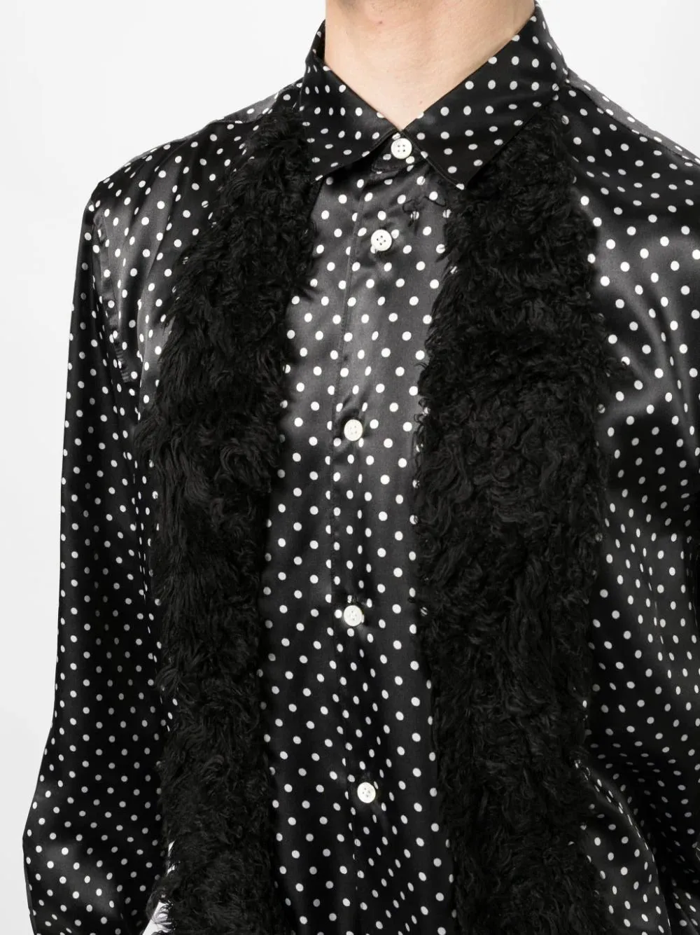 Fur Dots Pattern Shirt