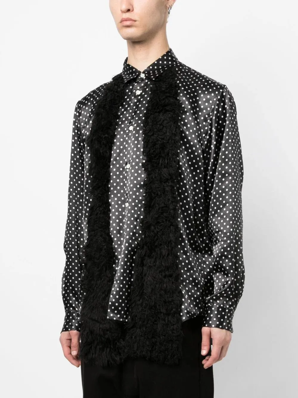 Fur Dots Pattern Shirt