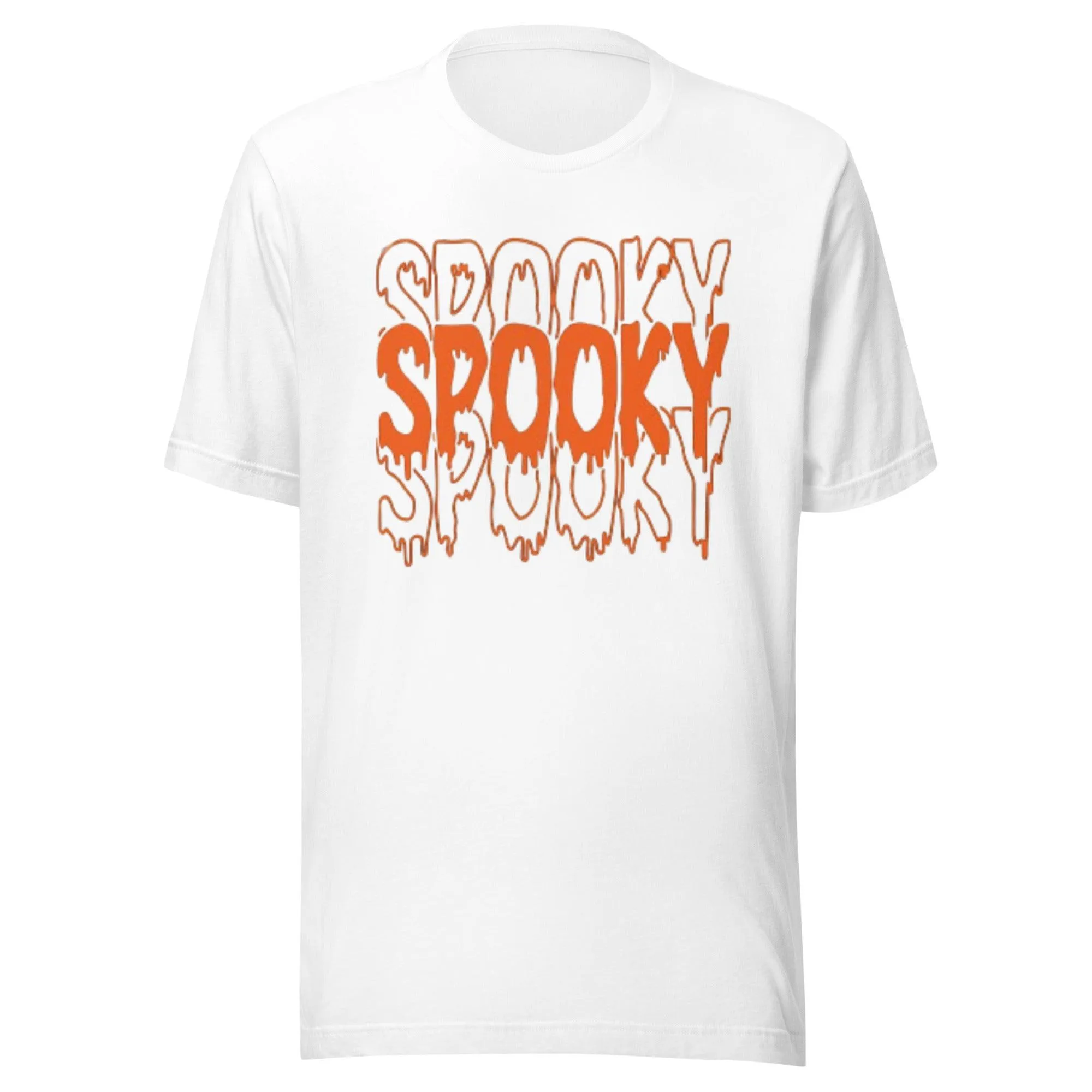 Halloween Tshirt Bleeding Spooky Short Sleeve 100% Cotton Crewneck Unisex Top