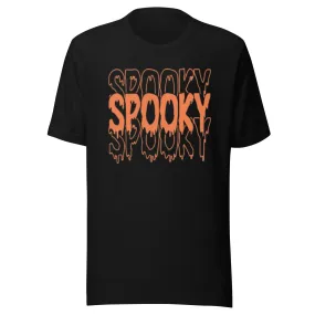 Halloween Tshirt Bleeding Spooky Short Sleeve 100% Cotton Crewneck Unisex Top