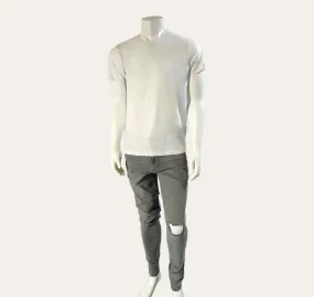 Hugo Boss : Basic T-Shirt (White with White Logo)