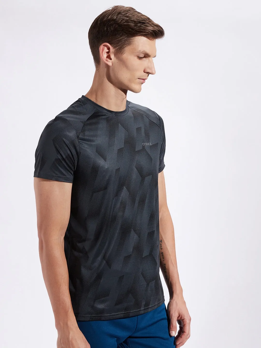 Hustle Printed Stretchable T-shirt 4